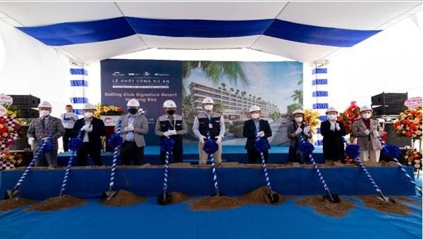 Lễ khởi công dự án Sailing Club Signature Resort Ha Long Bay ngày 26/12/2021.