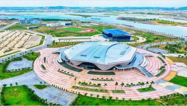 Nhà thi đấu 5000 chỗ (Phường Đại Yên, TP Hạ Long) dự kiến là nơi diễn ra Lễ Khai mạc Đại hội Thể thao toàn quốc lần thứ IX năm 2022.
