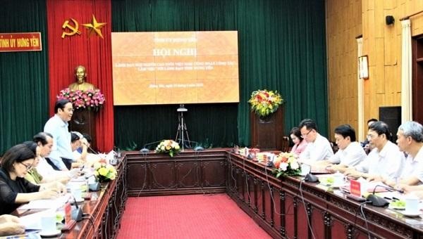 Chủ tịch Hội người cao tuổi Việt Nam Nguyễn Thanh Bình phát biểu tại hội nghị.