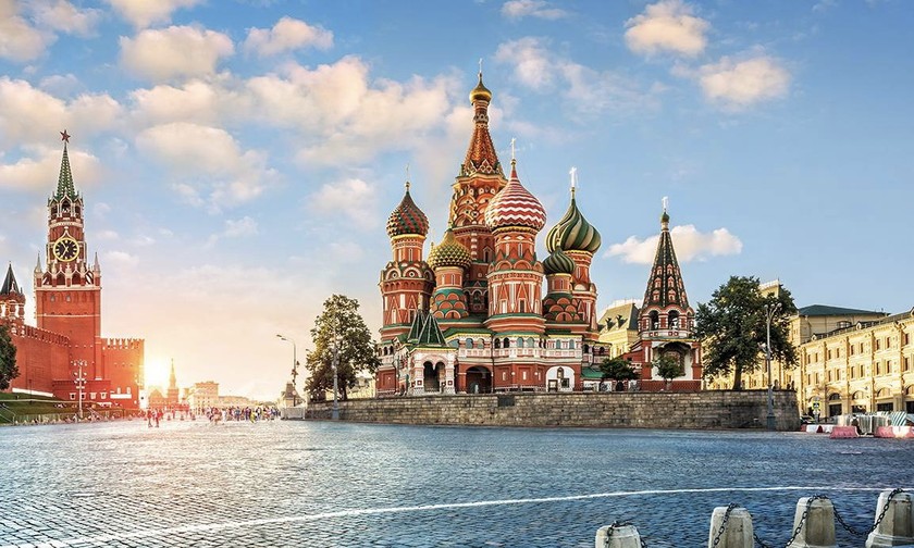 Nhà thờ Thánh Basil đẹp như lâu đài cổ tích tại Nga