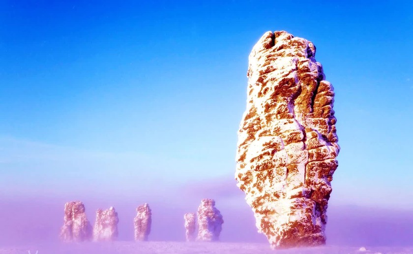 Những cột đá Manpupuner là một tuyệt tác của thiên nhiên. (Ảnh: Andrey Podkorytov) 