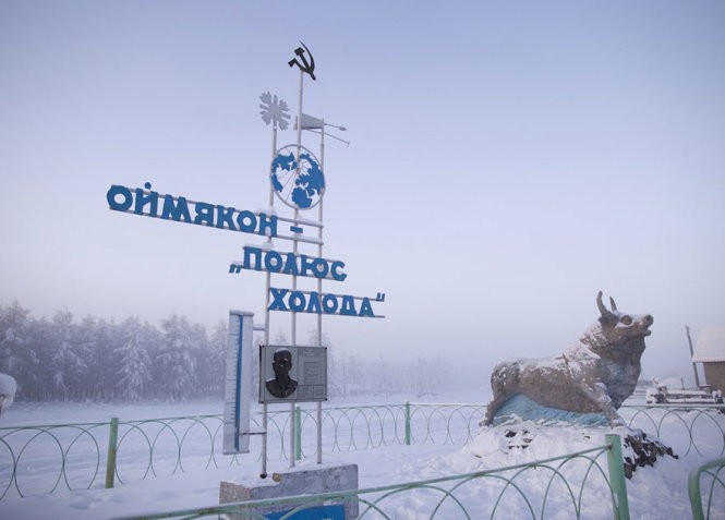 Ngôi làng Oymyakon nằm ở phía đông bắc nước Nga. (Ảnh: Amos Chapple)