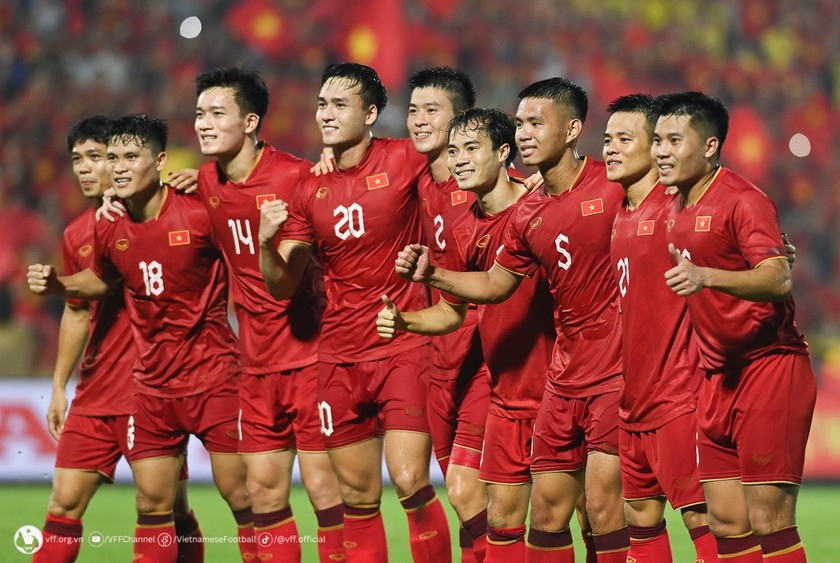 Đội tuyển Việt Nam tập trung chuẩn bị cho vòng loại thứ 2 FIFA World Cup 2026. (Ảnh: VFF)