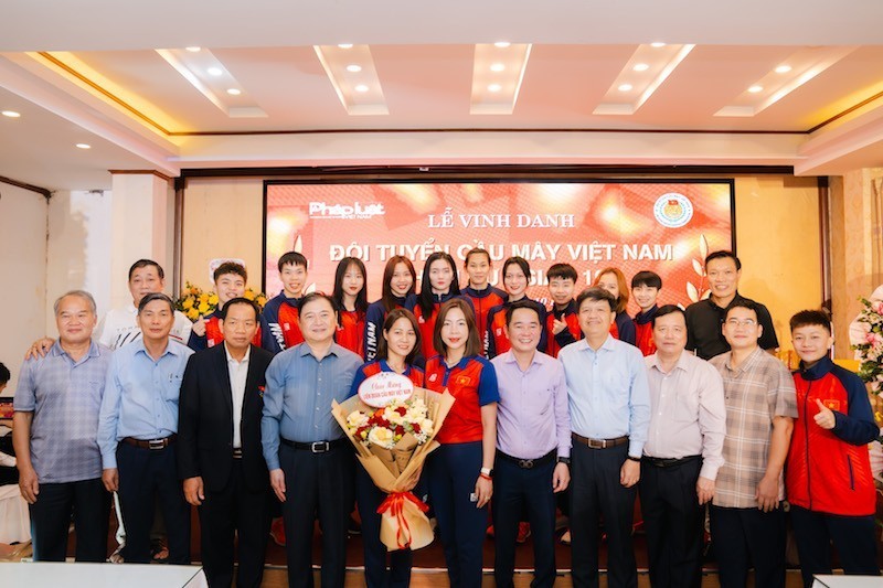 Liên đoàn Cầu mây Việt Nam và Báo Pháp luật Việt Nam phối hợp tổ chức sự kiện chào mừng Đội tuyển cầu mây Việt Nam.