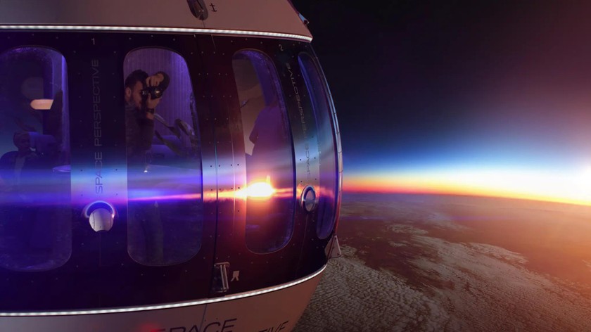 Space Perspective cung cấp cách "an toàn và dễ tiếp cận nhất" để du hành vào vũ trụ với Spaceship Neptune. (Hình ảnh phối cảnh không gian)