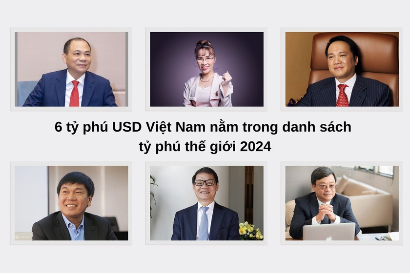 6 tỷ phú USD Việt Nam nằm trong danh sách tỷ phú thế giới 2024 là ai? 