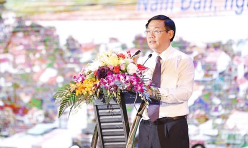 Phó Thủ tướng Vương Đình Huệ phát biểu tại buổi lễ
