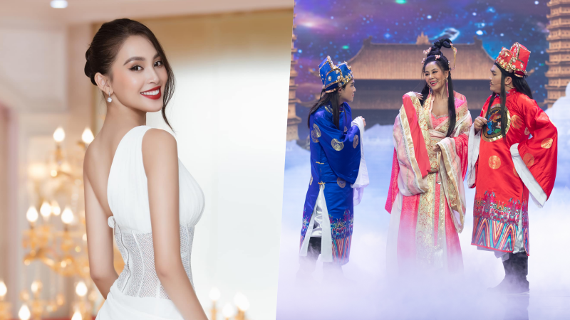 Hoa hậu Tiểu Vy gây bất ngờ khi tham gia chương trình hài "Táo Xuân".