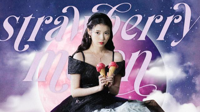 Ca khúc "Strawberry Moon" của IU vừa ra mắt đã leo top nhiều bảng xếp hạng. Ảnh: Hankook Ilbo. 