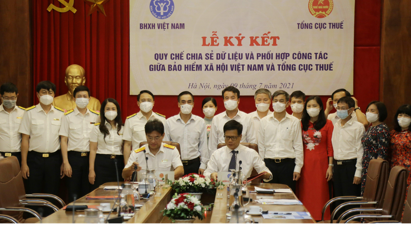BHXH Việt Nam và Tổng Cục thuế ký kết Quy chế chia sẻ dữ liệu và phối hợp công tác