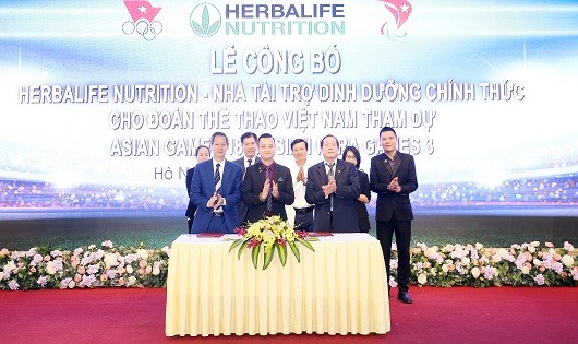 Herbalife Nutrition tài trợ dinh dưỡng chính thức cho Việt Nam tham dự ASIAD và Asian Para Game 2018