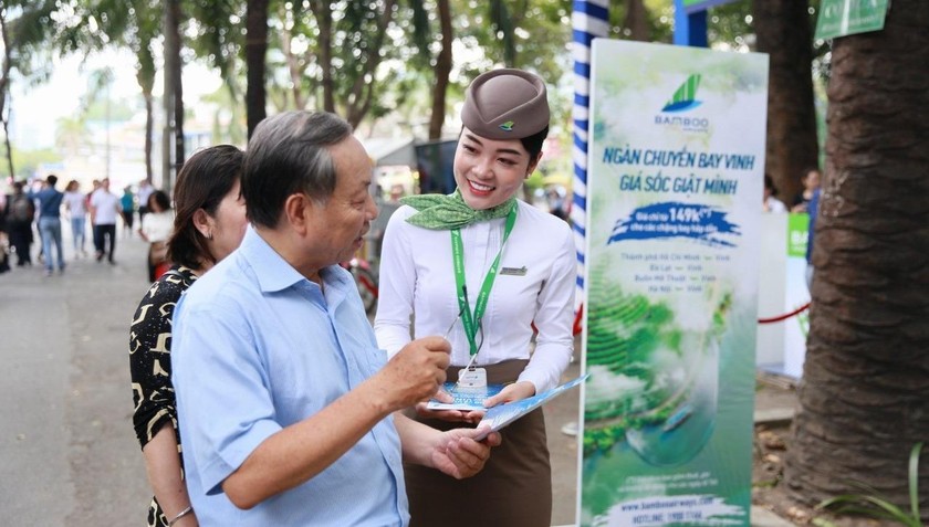 Hàng ngàn vé máy bay 199.000 VND đã được Bamboo Airways bán ra trong ngày hội du lịch TP Hồ Chí Minh 2019