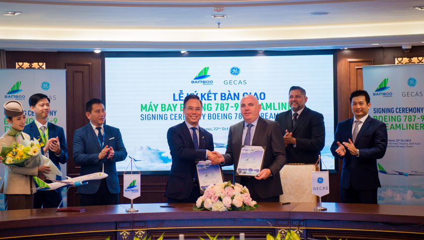 Bamboo Airways cùng đối tác GECAS chính thức ký nhận bàn giao hai máy bay Boeing 787-9 Dreamliner trong năm 2019