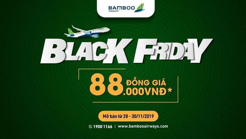 Bamboo Airways tung chương trình ưu đãi đồng giá nhân dịp Black Friday