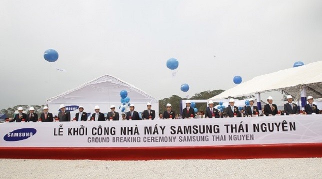 Dự án của Sam sung đã đưa Thái Nguyên đứng vào "bảng vàng" thu hút FDI của cả nước