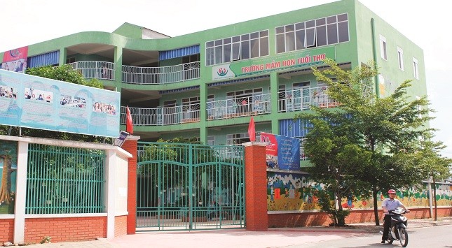Trường Mầm non Tuổi Thơ nơi cháu Hồ Minh N. đã từng học.