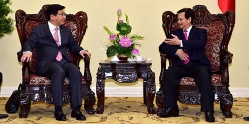Thủ tướng Nguyễn Tấn Dũng tiếp Thứ trưởng Bộ Chiến lược và Tài chính Hàn Quốc. Ảnh: baodientu.chinhphu.vn