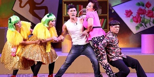 Cảnh một vở diễn ở sân khấu kịch Sài Gòn.