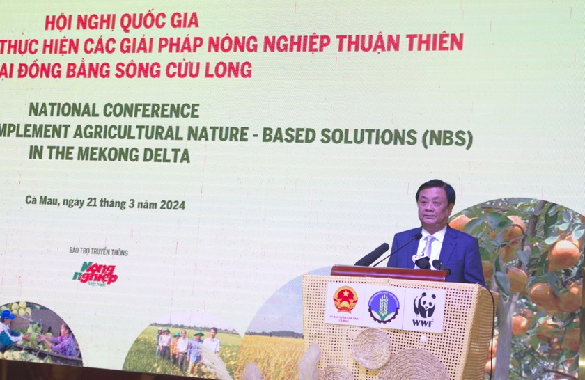Bộ trưởng Bộ Nông nghiệp và Phát triển nông thôn Lê Minh Hoan, phát biểu kết luận Hội nghị.