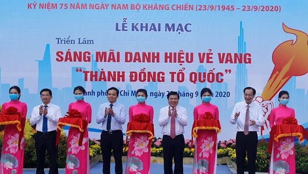 TP.HCM khai mạc triển lãm kỷ niệm 75 năm ngày Nam Bộ kháng chiến