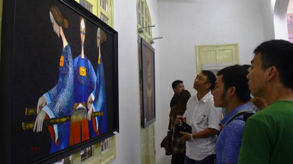 Một buổi triển lãm tranh ở Huế trước lúc dịch COVID-19 bùng phát