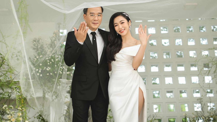 Ảnh cưới của Hà Thanh Xuân và doanh nhân Thắng Ngô