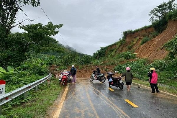 Nhiều tuyến đường bị sạt lở, gây ách tắc giao thông trên địa bàn tỉnh Lai Châu, Ảnh: Báo Dân tộc và phát triển