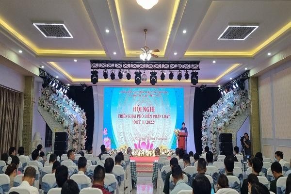 hội nghị triển khai phổ biến pháp luật đợt II/ 2022 tỉnh Lào Cai