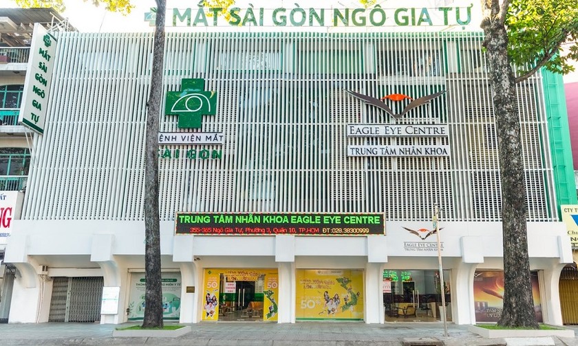  Bệnh viện Mắt Sài Gòn - Ngô Gia Tự không niêm yết giá dịch vụ rõ ràng. Ảnh: google map