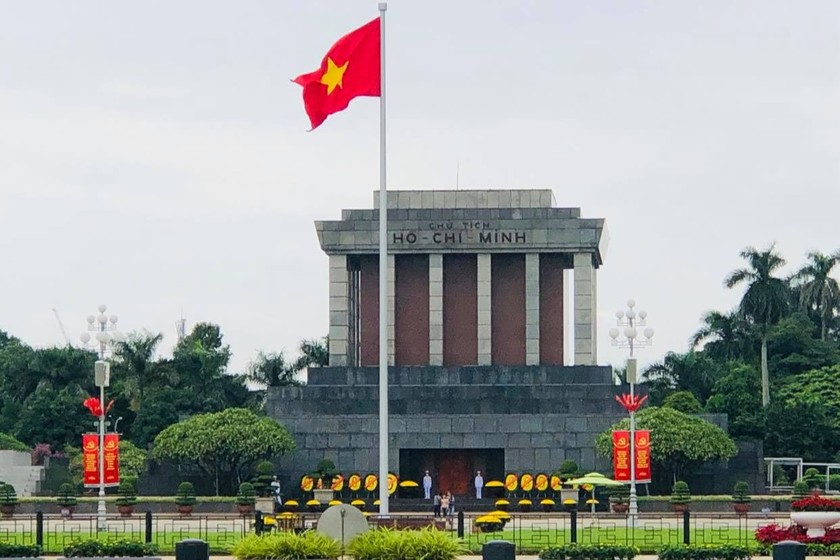 Lăng Chủ tịch Hồ Chí Minh trên Quảng trường Ba Đình. Ảnh tư liệu: Viết Tôn/Báo Tin tức