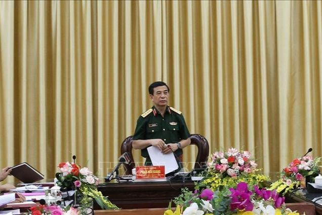 Đại tướng Phan Văn Giang. Ảnh tư liệu: Hồng Pha/TTXVN phát.