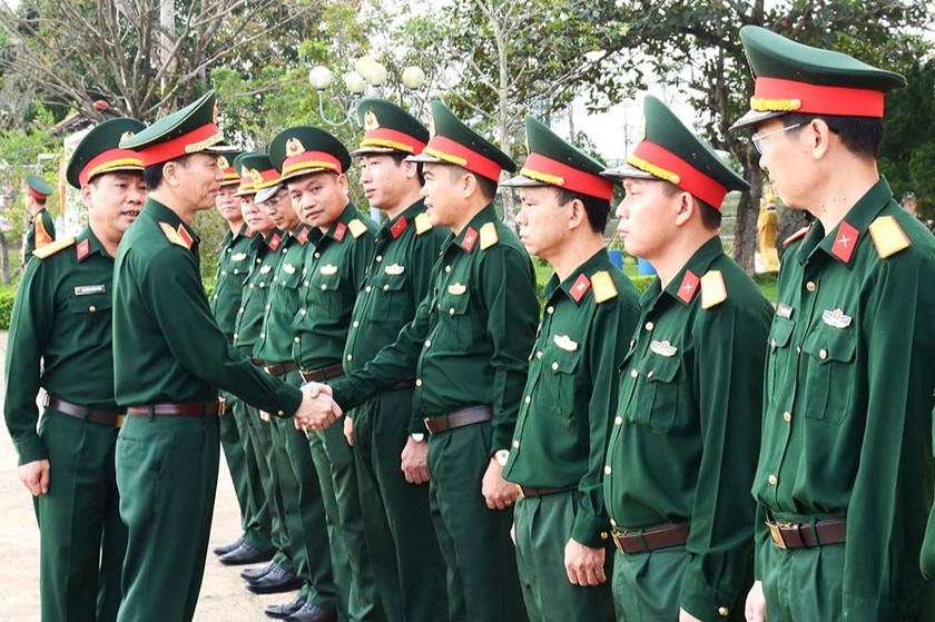 Trung tướng Nguyễn Trọng Bình thăm, kiểm tra Sư đoàn 315.