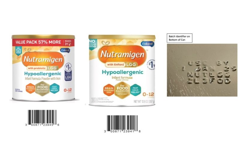 Thu hồi tự nguyện lô sữa công thức Nutramigen tại thị trường Hoa Kỳ do nguy cơ nhiễm vi khuẩn Cronobacter sakazakii. Ảnh: Cục An toàn thực phẩm
