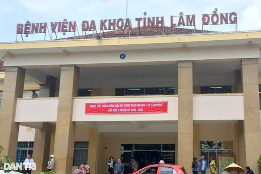 Bệnh viện Đa khoa tỉnh Lâm Đồng. Ảnh: Báo Dân Trí