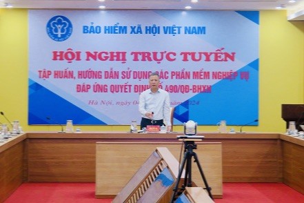 Phó Tổng Giám đốc BHXH Việt Nam Trần Đình Liệu tại Hội nghị.