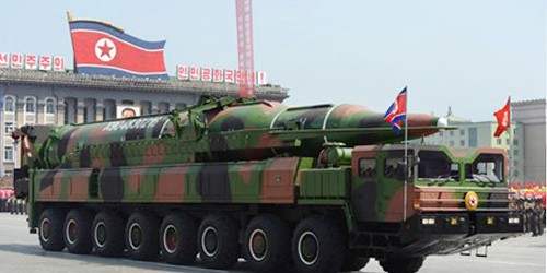Tên lửa đạn đạo của Triều Tiên được cho có thể bắn tới Mỹ. Ảnh: Getty Images