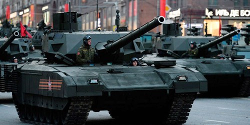 Siêu tăng Armata lần đầu tiên chính thức ra mắt trong cuộc diễu binh tại Quảng trường Đỏ nhân kỷ niệm 70 năm ngày Chiến thắng phát xít.