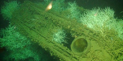 Hình ảnh tàu HMS Saracen sau 72 năm nằm dưới đáy biển.