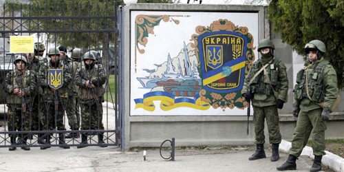 "Những người lịch sự" ở Crimea.