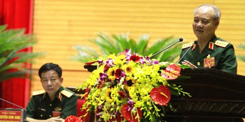 Đại tướng Phạm Văn Trà phát biểu tại hội thảo