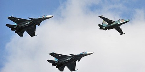 Chiến đấu cơ Nga trên bầu trời Syria.