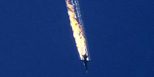 Hình ảnh chiếc Su-24 bị bắn hạ ngày 24/11