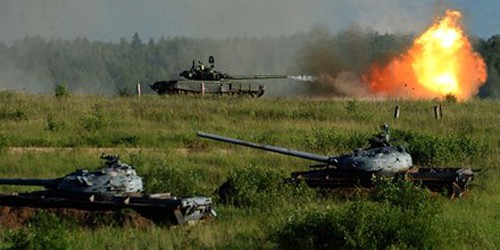 Xe tăng T-90 của Nga đã tham chiến tại Syria