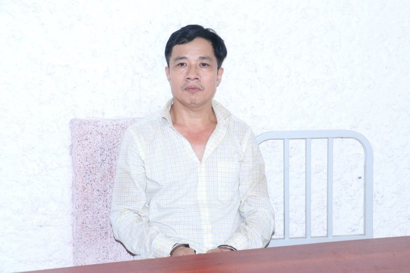 Trần Văn Trung bị bắt sau 25 năm lẩn trốn. (Ảnh: Công an Nghệ An)