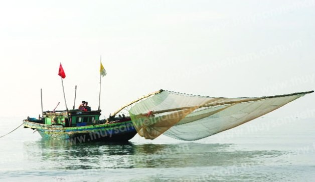 Tàu  giã cào bay hoạt động trên biển. Ảnh: thuysanvietnam.com.vn