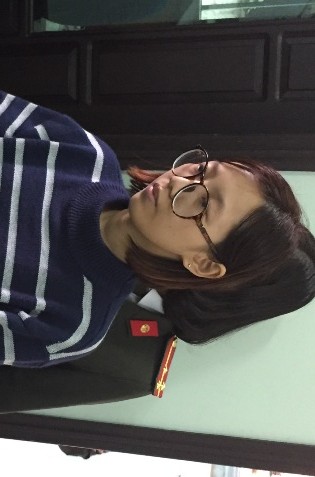 Cao Thị Thuý Quỳnh bị bắt giữ tại nhà riêng. 