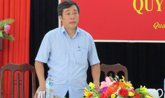 Ông Mai Công Danh - Cục trưởng Cục THADS tỉnh Quảng Bình phát biểu tại họp báo.