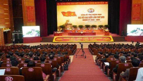 Phiên khai mạc Đại hội đại biểu Đảng bộ tỉnh Quảng Bình lần thứ XVII, nhiệm kỳ 2020 - 2025.