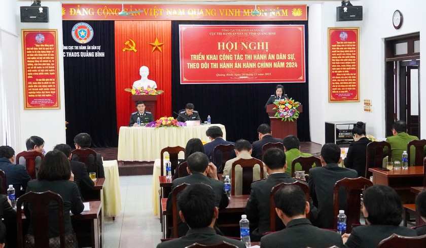 Hội nghị triển khai công tác năm 2024 của Cục THADS tỉnh Quảng Bình.