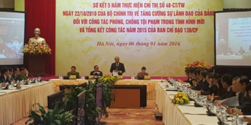 Phó Thủ tướng Nguyễn Xuân Phúc: "đưa toàn hệ thống chính trị “vào cuộc” phòng, chống tội phạm"